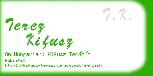 terez kifusz business card